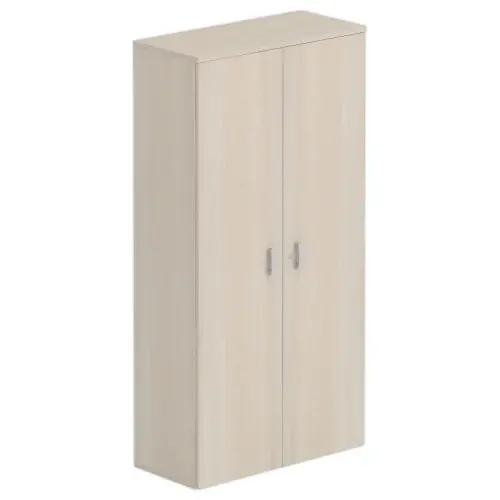 Armoire haute mélamine 2 portes 197x100x42cm acacia