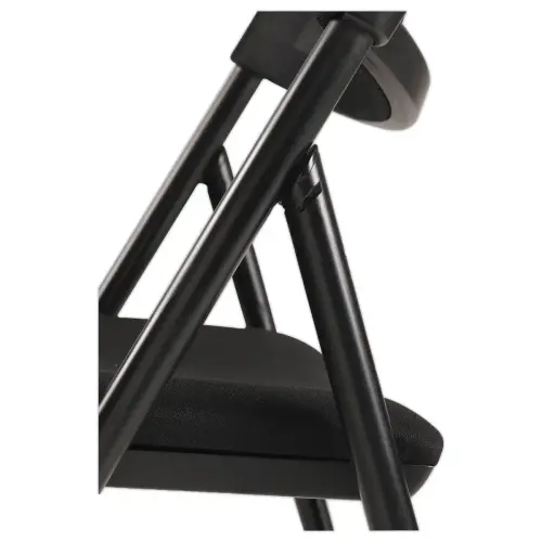 Chaise pliante résille piètement en acier époxy noir