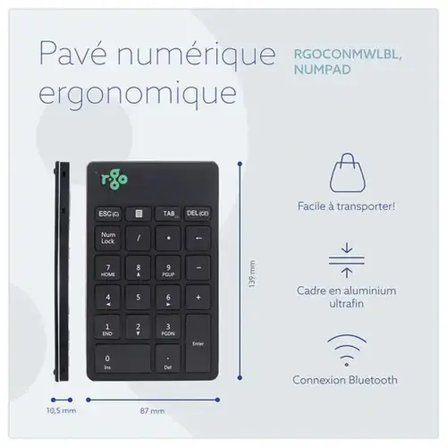 Pav&eacute; num&eacute;rique bluetooth R-GO 