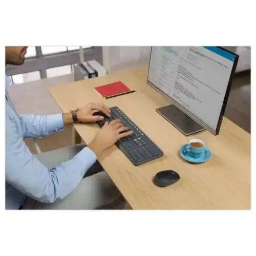 Ensemble clavier et souris sans fil MK235 - AZERTY - Anti-&eacute;claboussures - Logitech 