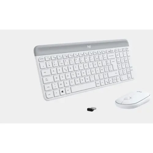 Ensemble clavier et souris sans fil MK470 - AZERTY - Blanc - Logitech
