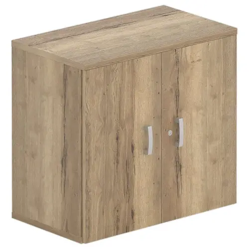 Armoire mélamine 2 portes chêne veiné hauteur 73 cm