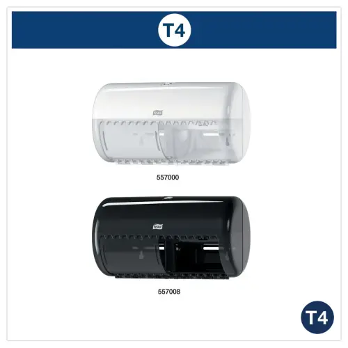 6 Rouleaux papier toilette T4 - Blanc - Tork