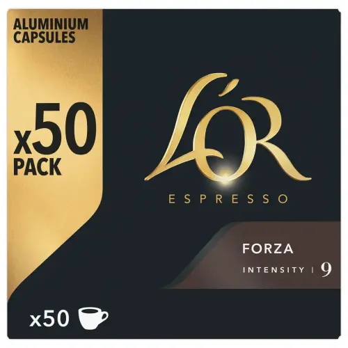 50 Capsules de caf&eacute; Espresso Forza - Compatible Nespresso - L'Or 