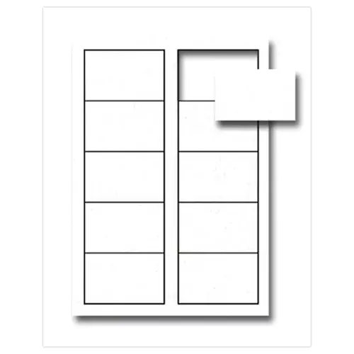 120 Cartes de visite MicroLine blanches 85x 54 mm