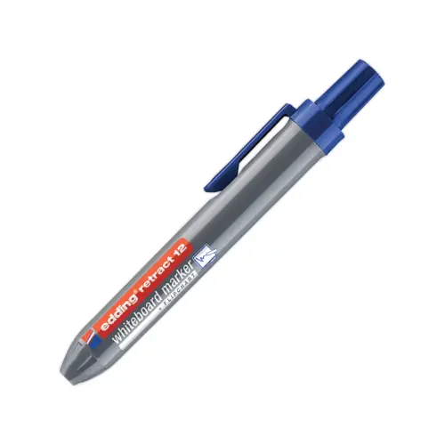 Edding retract 12 marqueur bleu pour tableaux blancs