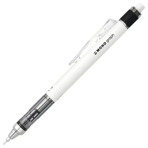 Porte-mine - HB 0.7 mm - Blanc - TOMBOW
