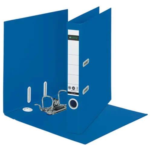 Classeurs à levier 180° Recyclé A4 - Dos 5 cm - bleu - LEITZ
