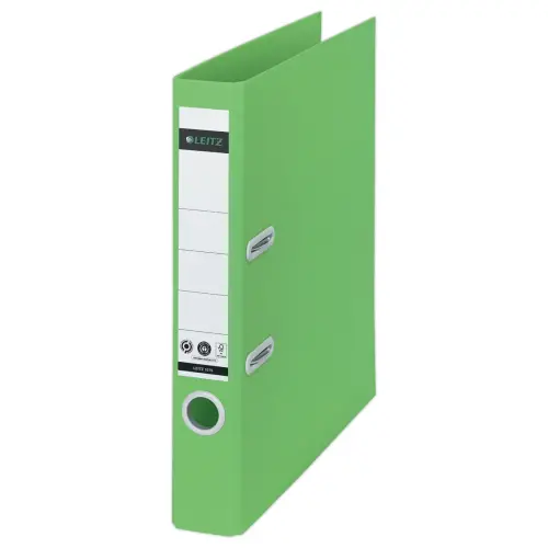 Classeurs &agrave; levier 180&deg; Recycl&eacute; A4 - Dos 5 cm - vert - LEITZ 