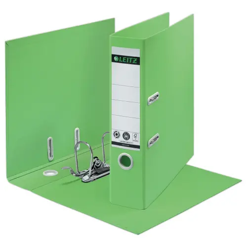 Classeurs à levier 180° Recyclé A4 - Dos 8 cm - Vert - LEITZ