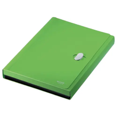 Trieur extensible en PP recycl&eacute; - 6 compartiments - Vert - LEITZ 