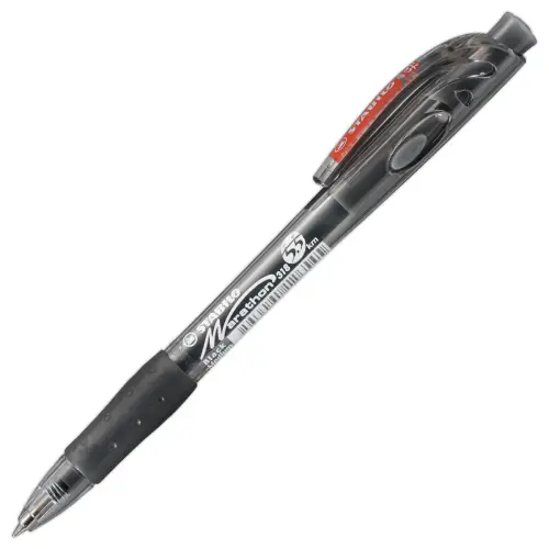 Stylo-bille marathon - Rechargeable - Noir - STABILO