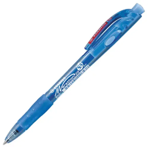 Stylo-bille marathon - Rechargeable - Bleu - STABILO