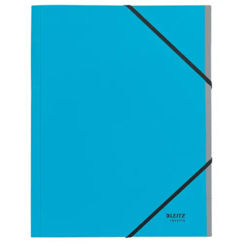 Trieur avec élastiques LEITZ 6 touches- 100% recyclé - Bleu