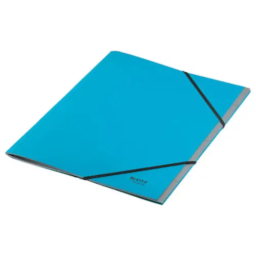 Trieur avec élastiques LEITZ 6 touches- 100% recyclé - Bleu