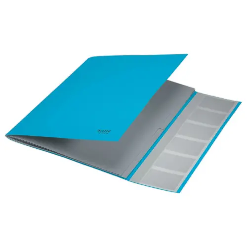 Trieur avec élastiques LEITZ 6 touches- 100% recyclé - Bleu