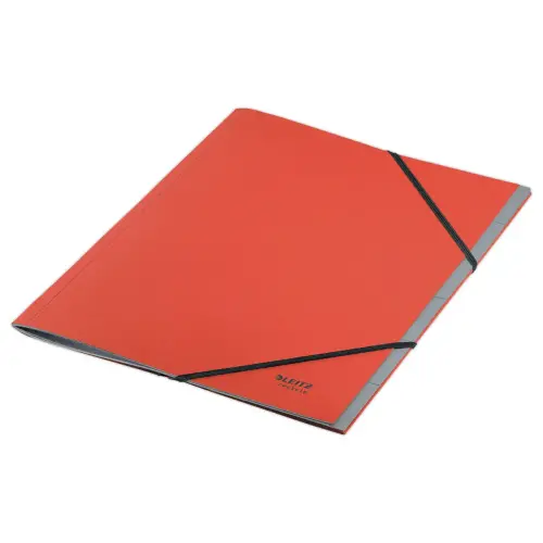 Trieur avec élastiques LEITZ 6 touches- 100% recyclé - Rouge