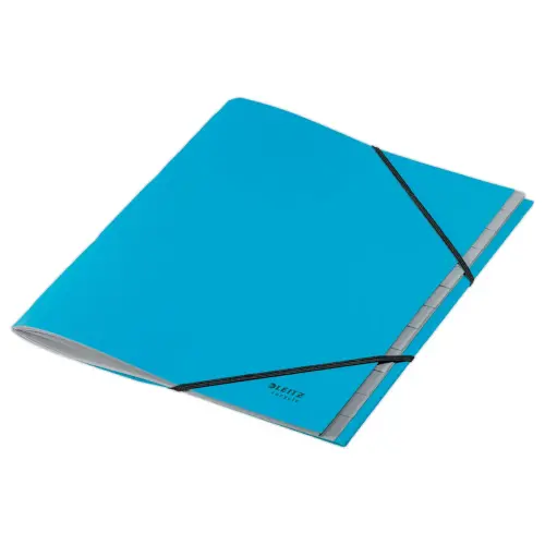 Trieur avec &eacute;lastiques  12 touches - 100% recycl&eacute; - Bleu - LEITZ 