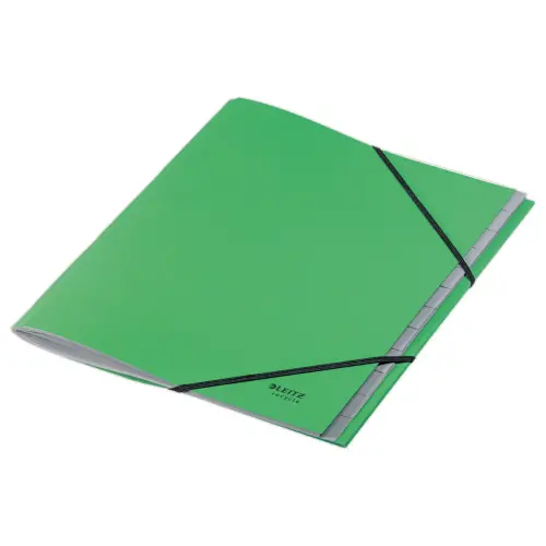 Trieur avec &eacute;lastiques - 12 touches- 100% recycl&eacute; - vert - LEITZ 