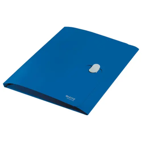 Chemise 3 rabats - A4 - PP recycl&eacute; - Bleu - LEITZ 
