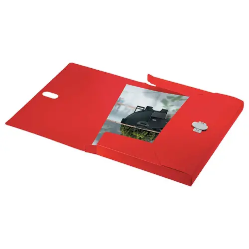Bo&icirc;te de classement recycl&eacute; - rouge - LEITZ 
