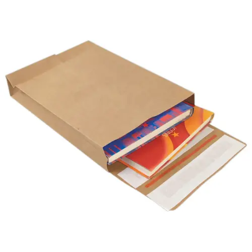250 Pochettes r&eacute;utilisables kraft 162x229x40 110g 