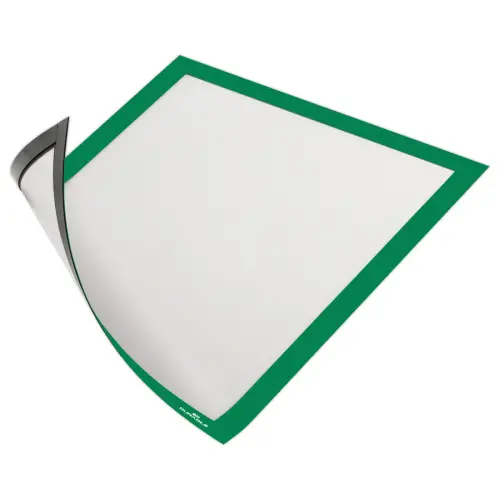 5 Cadres d'affichage magn&eacute;tiques DURAFRAME MAGNETIC - A4  - Vert - DURABLE 