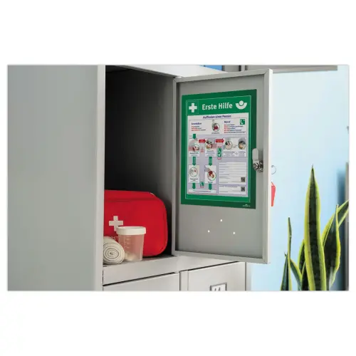 5 Cadres d'affichage magn&eacute;tiques DURAFRAME MAGNETIC - A4  - Vert - DURABLE 