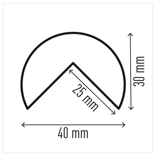 Profilé de protection d'angles en mousse polyuréthane C25R