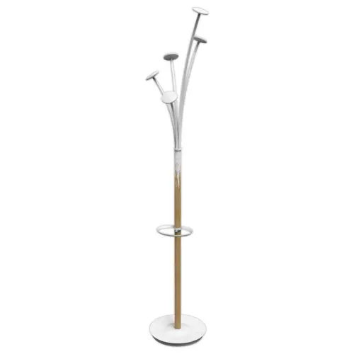 Portemanteau festival bois blanc 5 patères