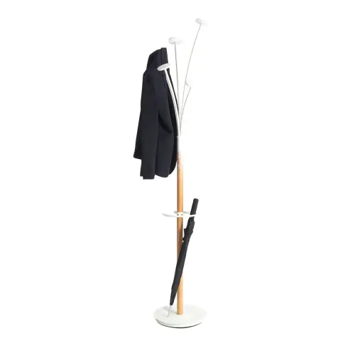 Portemanteau festival bois blanc 5 patères