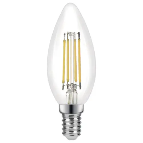 Ampoule Omni filament LED flamme E14 4,2W 470LM 4000K claire
