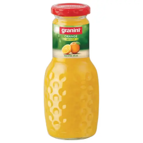12 Bouteilles de nectar d'orange - En verre - 25cl - Granini 