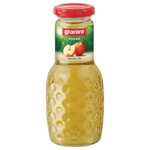 12 Bouteilles de jus de pomme - En verre - 25cl - Granini