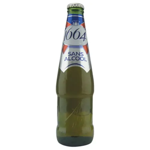 12 Bouteilles de bi&egrave;re blonde sans alcool - 33 cl - 1664 