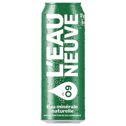 24 canettes Eau Neuve slim gazeuse - 33cl 