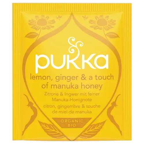 20 Sachets d'infusions bio - Citron gingembre miel - Pukka
