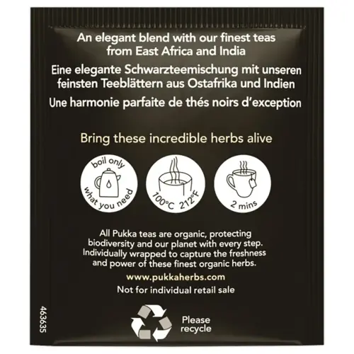 20 Sachets de thé noir bio - English Breakfast - Pukka