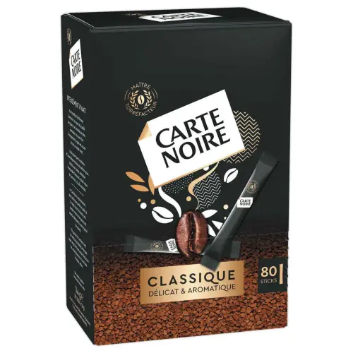 80 sticks de café soluble Carte Noire