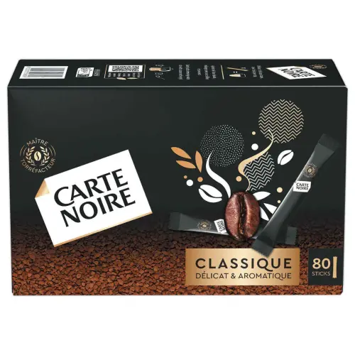 80 sticks de café soluble Carte Noire