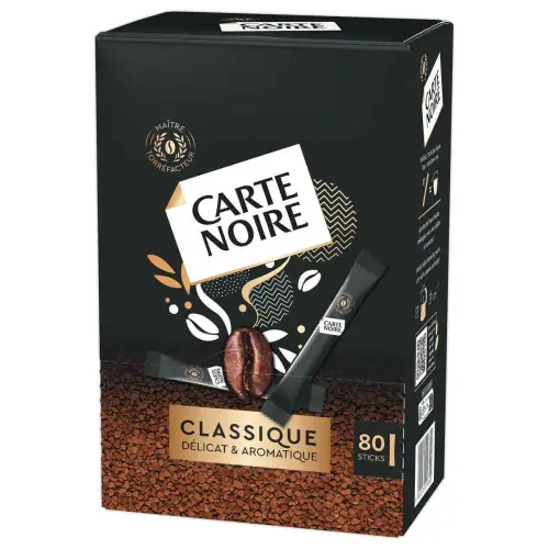 80 sticks de café soluble Carte Noire