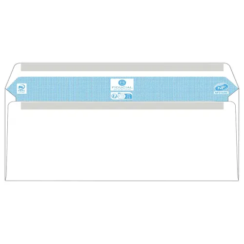 500 enveloppes blanches 114x229 80gr autocollantes Fiducial