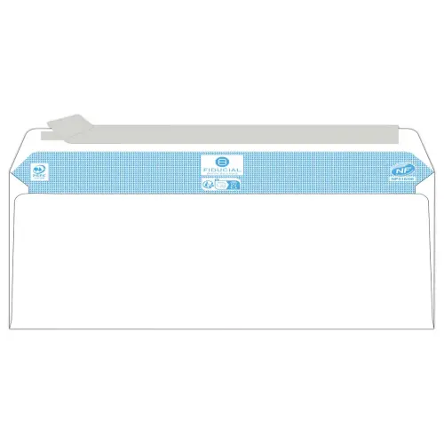 500 enveloppes blanches 114x229 80 gr siliconée Fiducial