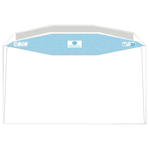 500 enveloppes MSPA blanches 162x229 fen 45x100 80gr gommées recyclées