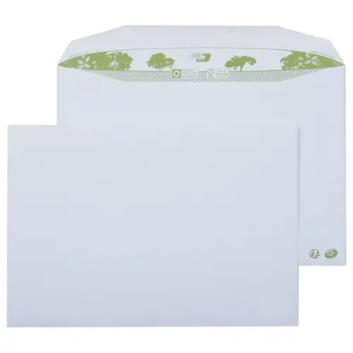 250 enveloppes MSPA extra blnches 229x324 mm 100% recycl 80g bande gommée