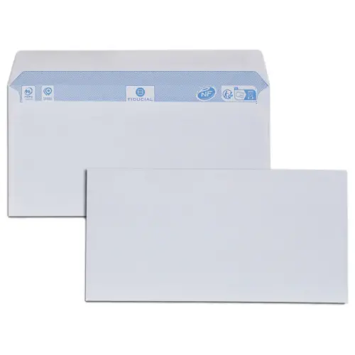 1000 Enveloppes retour blanches 105x212 75g