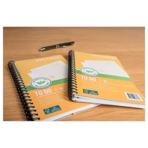Carnet Atlanta " To do " - 19,5 x 12,5 cm - Jaune - Djois