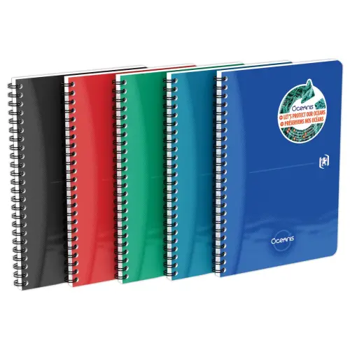 Cahier Oxford Oceanis int A5 180 pageslign&eacute; 7mm PP 