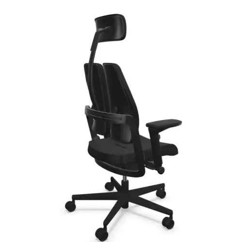 Siège DUO BACK ergonomique synchrone noir monté