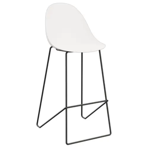 2 Chaises hautes VOID piétement luge Blanc